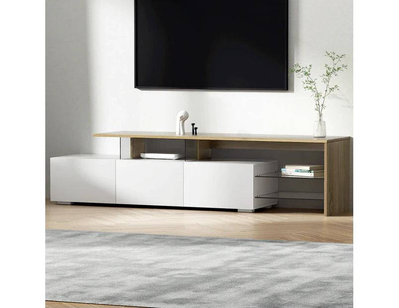 Artiss TV Cabinet Entertainment Unit 180cm Wood White James