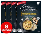 4 x 2pk Continental Soup Sensations Vietnamese Chicken & Shiitake Mushrooms w/ Vermicelli Noodles 40g