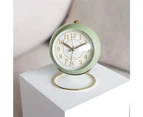 Biwiti Silent Alarm Clocks Desk Clock with Night Light -Green