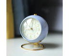 Biwiti Silent Alarm Clocks Desk Clock with Night Light -Blue