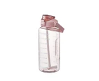 2L Water Bottle Straw Cup Motivational Drink Flask With Time Markings Outdoor Sports Gym