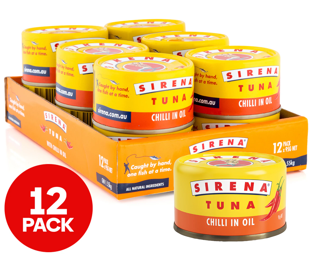 12 x Sirena Tuna w/ Chilli In Oil 95g