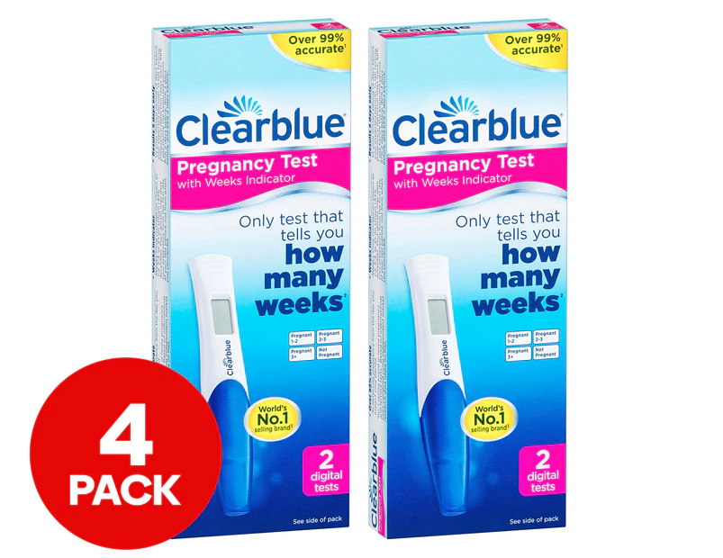 2 x 2pk Clearblue Digital Pregnancy Test