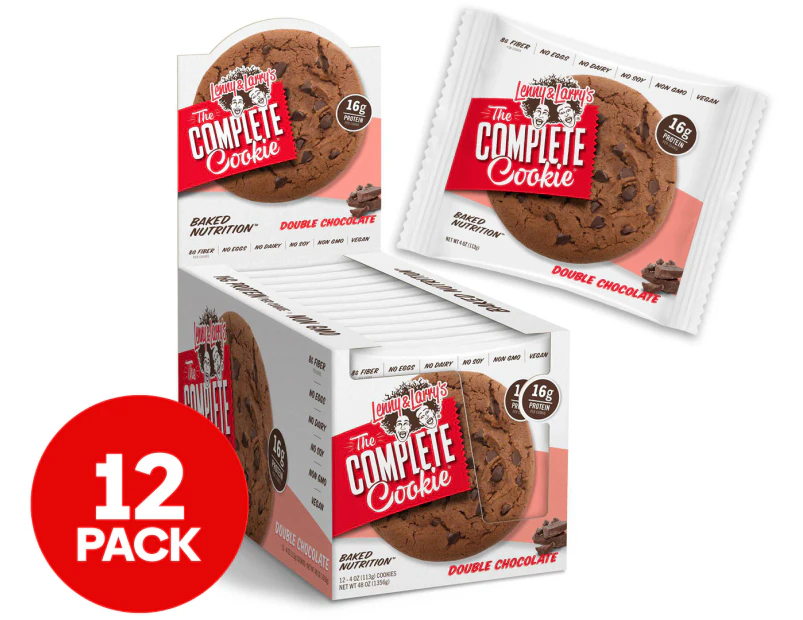 12 x Lenny & Larry's The Complete Cookie Double Choc 113g