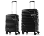 American Tourister Sky Bridge 2-Piece Hardcase Luggage/Suitcase Set - Black