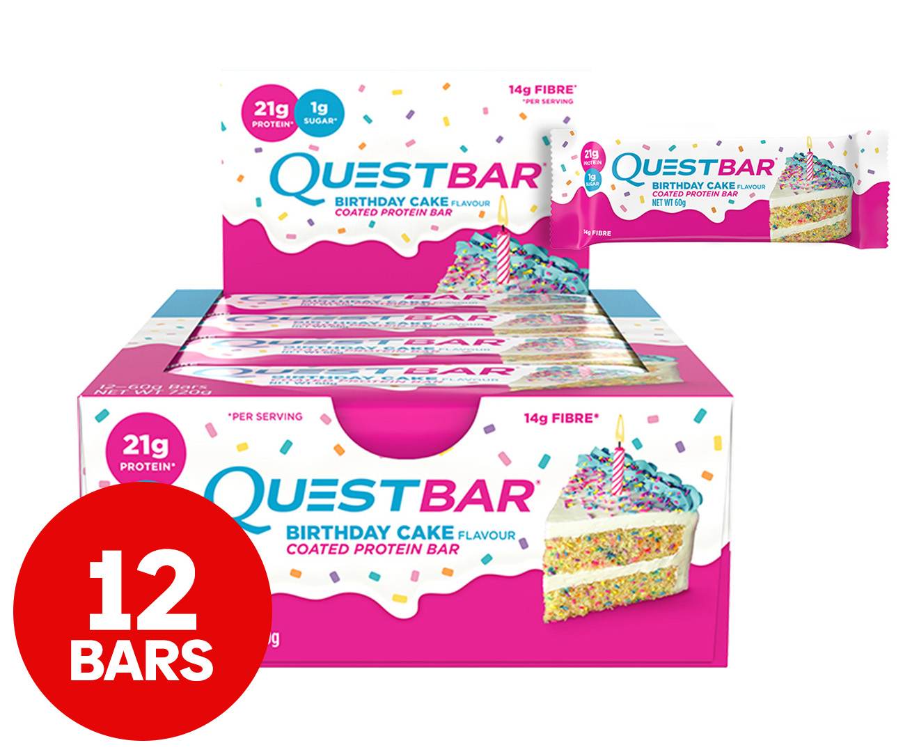 Birthday Cake Protein Bars – Quest Nutrition