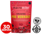 Macro Mike 100% Natural Pre Workout Tropical Berry Blast 300g