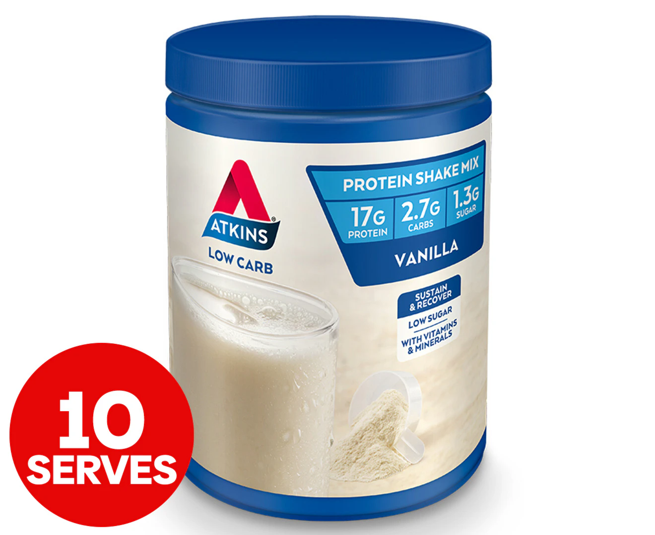 Atkins Low Carbs/Sugar 310g Advantage Diet Protein Shake Powder Mix Vanilla