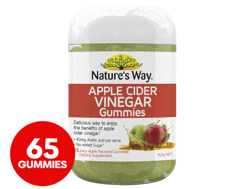 Nature's Way Apple Cider Vinegar Gummies 162g / 65pk