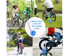 Stabilizer Wheels, 1 Pair Of Auxiliary Wheels For Children'S Bicycle 12 14 16 18 20 Inches,blue