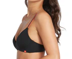 Me. By Bendon Women's Hold Me Wirefree Bra - Black/Neon