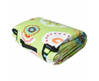 3-Layers Soft Picnic Blanket Rug Waterproof Folding Mat Camping Beach 2x2m [Colour: FLORAL]