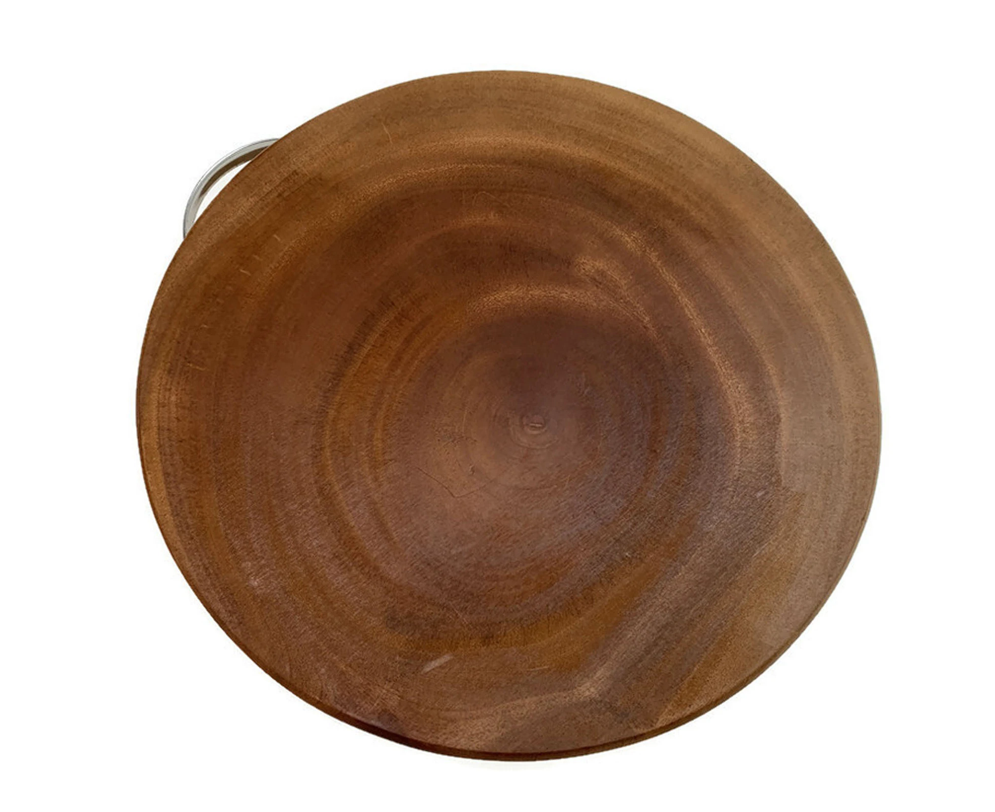 36cm Hard Wood Hygienic Round Cutting Wooden Chopping Board Natural Kitchen