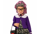 Little Old Lady Granny Girls Costume