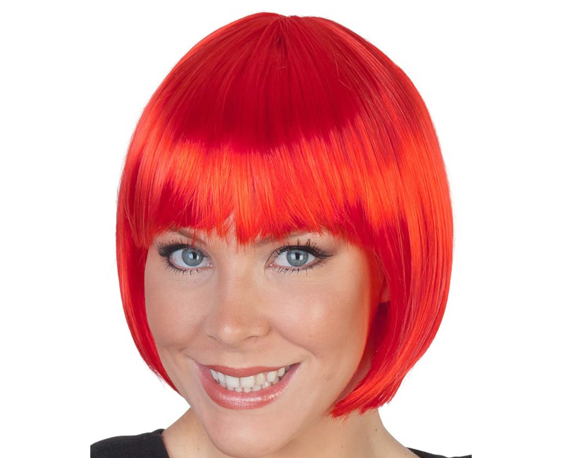 Red Bob with Fringe Flapper Wig - Paige