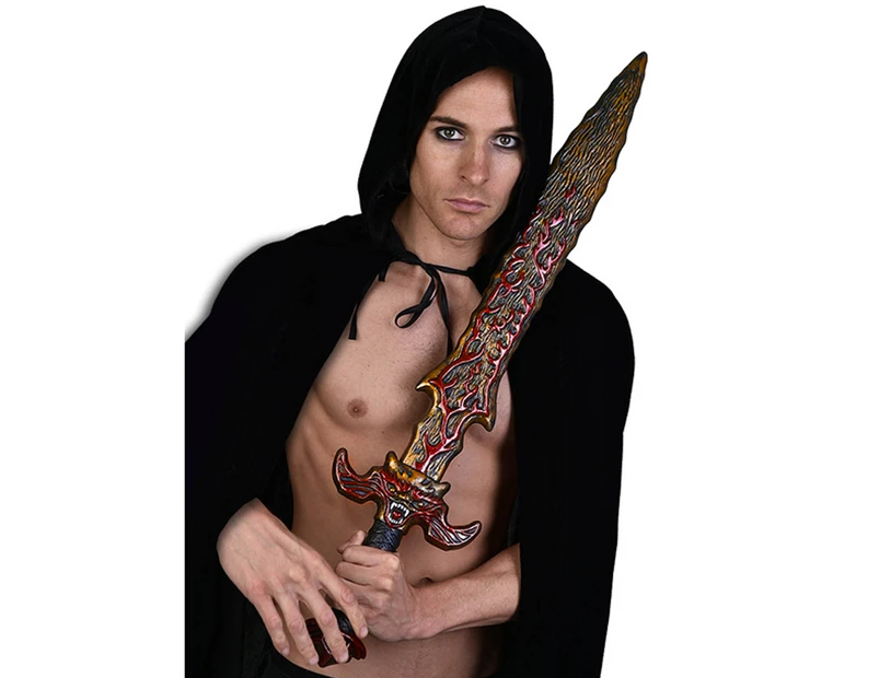 Demon Flame Sword 84cm Halloween Costume Accessory