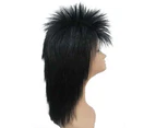 Sheena 1980s Black Layered Wig - Adult Size