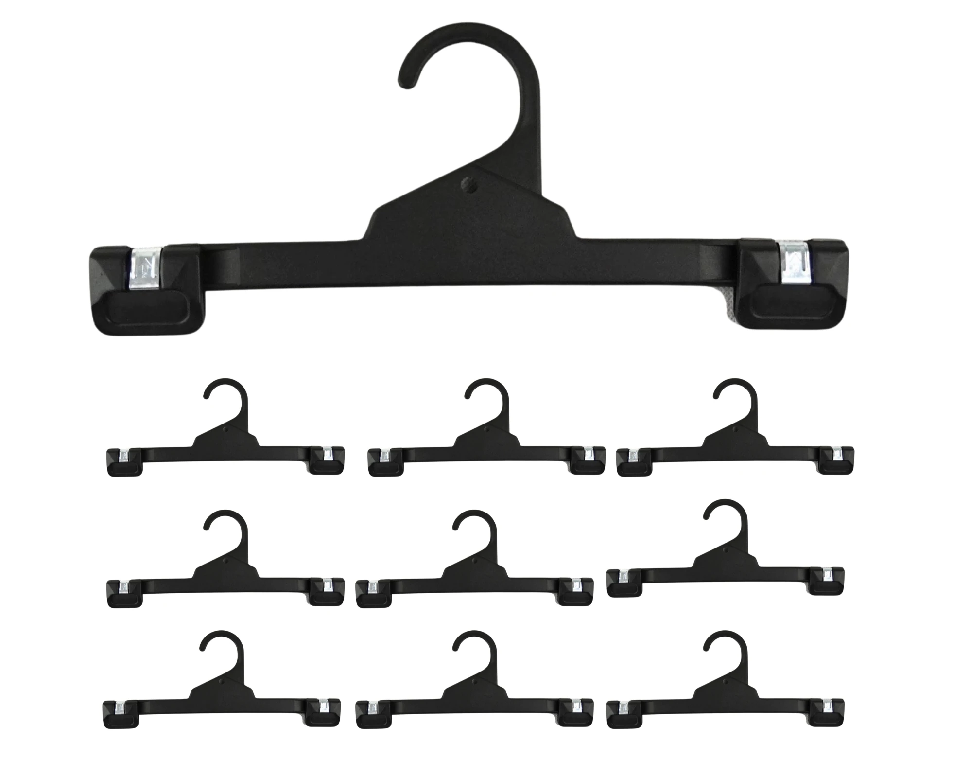 10x Heavy Duty Adult Clip Hanger 310mm Commercial Trouser Pants Skirts BULK R31