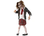 Zombie School Girl Halloween Costume - Girls