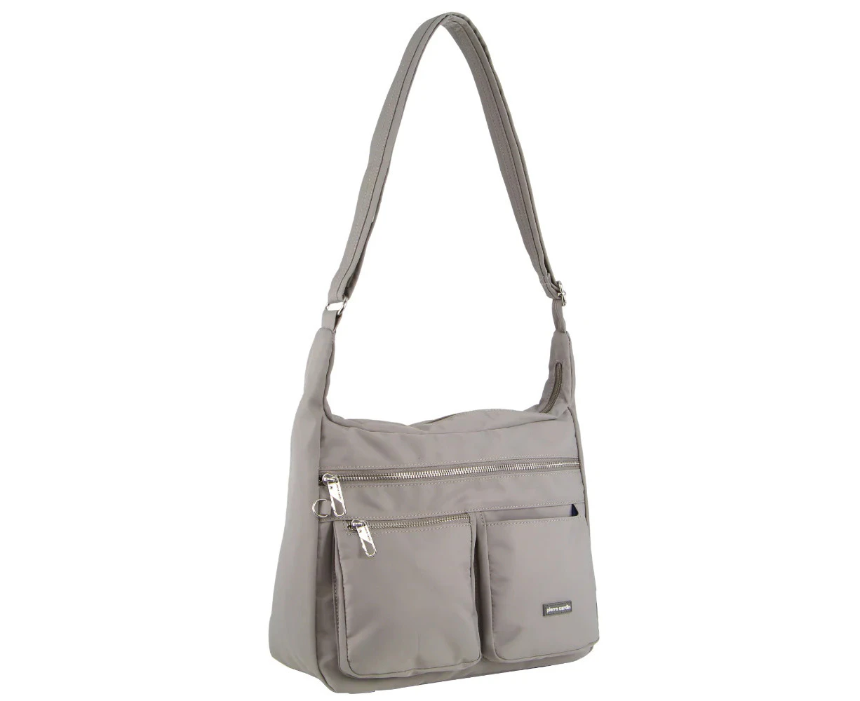 Pierre Cardin Anti-Theft Cross Body Bag RFID Slash Proof Travel - Taupe