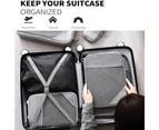 6 Set Compression Packing Cubes Travel Accessories Expandable Packing Organizers