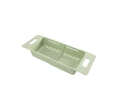 2Pcs Adjustable telescopic Dish Drainer Sink Drain Basket Washing Vegetable Fruit Plastic Drying Rack Kitchen Accessories Organizer