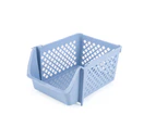 2Pcs Stackable Storage Basket Organizer Food Snacks Toys Toiletries Plastic Storage Bins
