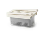 1Pcs Adjustable Stretchable Refrigerator Organizer Drawer Basket Refrigerator Pull-Out Drawers Fresh Spacer Layer Storage Rack