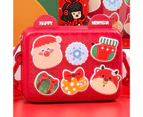 Shoulder Bag Animal Print Adjustable Lightweight Children Crossbody Bag for Gift - Red 1