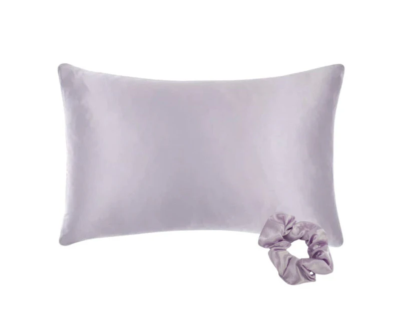 Lilac Satin Pillowcase & Hair Scrunchie