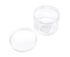 6x Round Plastic Jars with Transparent Screw Top Lid Storage Container Pot 280ml