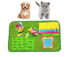 70cm x 43cm Pet Sniffing Mat Nose Training Interactive Toy Stress Relief Foraging Blanket Dog Snuffle Toy for Cat Pig