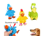 Dinosaur Crow Squeeze Screaming Anti Bite Teeth Grinding Dog Puppy Chewing Toy-Yellow