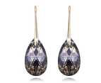 Yasmine Drop Earrrings Embellished with Swarovski  crystals