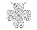 Gorgeous Lotus Pendant With Crystal Necklace Embellished with Swarovski®  crystals