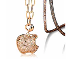 Big Apple Krystal Long Necklace Embellished with Swarovski  crystals