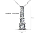 Crystal Tower Brilliance Necklace Embellished with Swarovski crystals