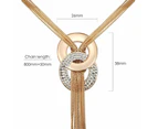 Horizons Long Necklace Embellished with Swarovski  crystals