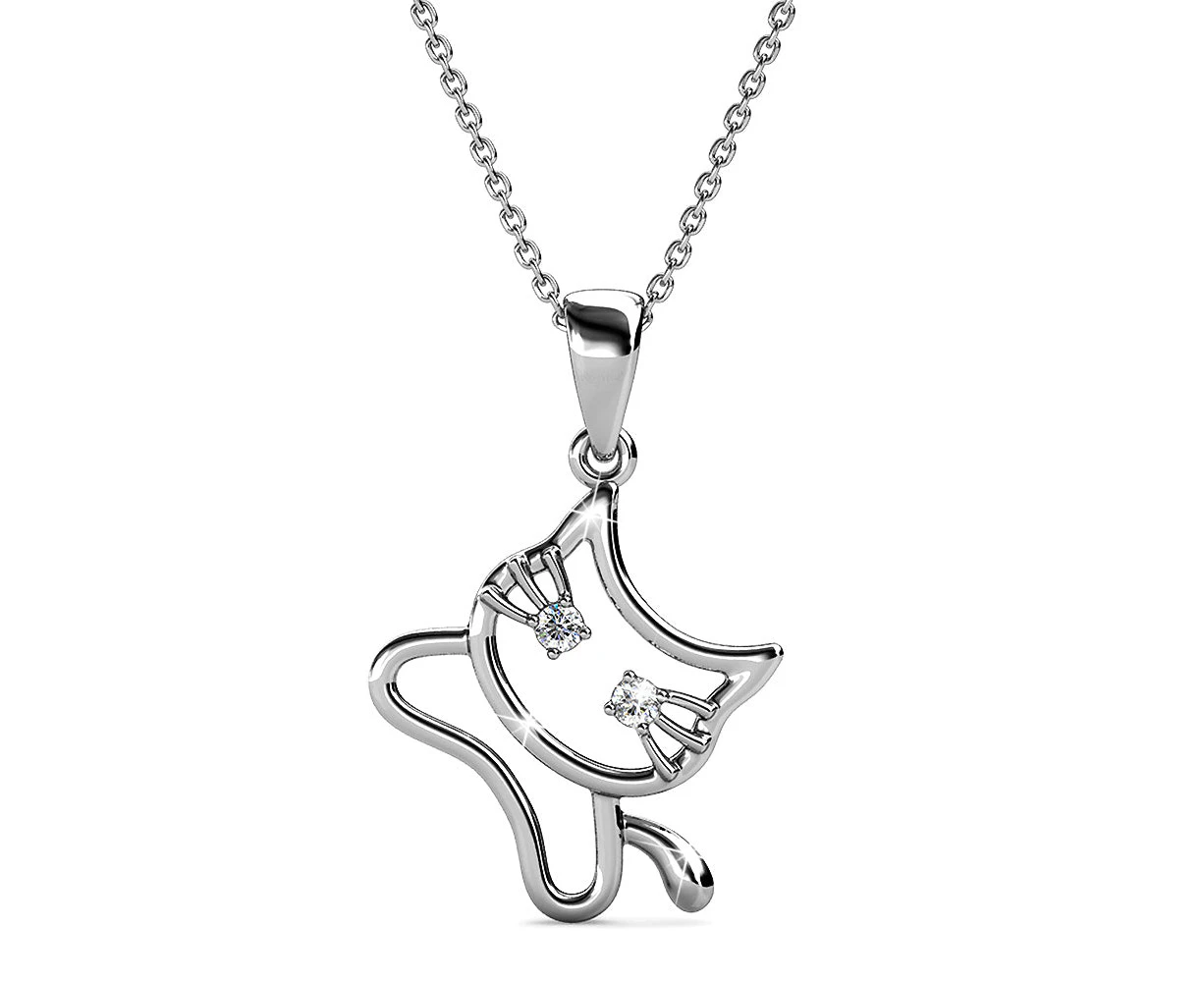 Swarovski cat sale necklace