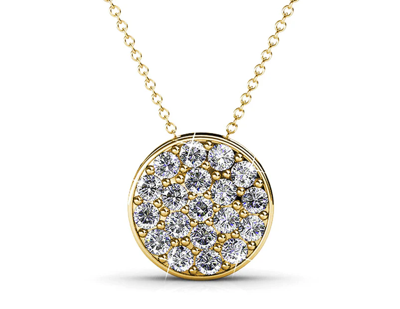 Pave Pendant Necklace Embellished with Swarovski crystals