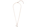 Happy Mickey Periwinkle Teardrop Necklace Embellished with Crystals from Swarovski in Rose Gold