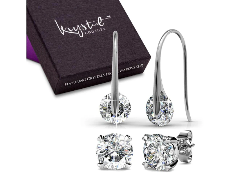 Boxed Earrings Set Embellished with Swarovski crystals