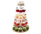 5 Tier Acrylic Clear Round Cupcake Cake Stand Birthday Wedding Party