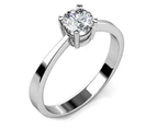 Solitaire Ring Embellished with Swarovski  crystals