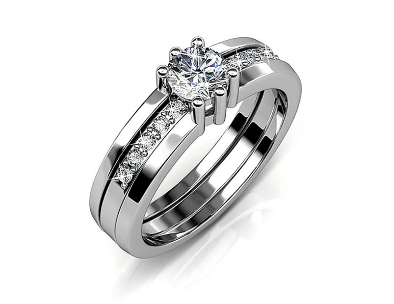 Vanity Ring Embellished with Swarovski crystals