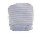 Baby Cap Exquisite Embroidery Comfortable Warm Newborn Head Wear Knitted Cap Photography Props-Blue