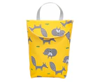 Animal Tree Print Waterproof Portable Baby Diaper Nappy Storage Bag Organizer-Squirrel* S