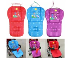 Baby Carriage Cotton Pad Stroller Child Prams Pushchair Mat Padding Seat Cushion-Purple