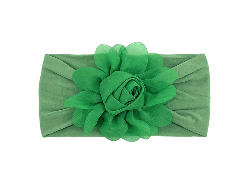 Baby Headwrap Attractive Comfortable Soft Summer Ultra-thin Breathable Baby Headband Shooting Prop -Green