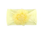 Baby Headwrap Attractive Comfortable Soft Summer Ultra-thin Breathable Baby Headband Shooting Prop -Light Yellow